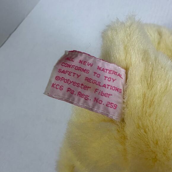 Vintage Russ Yellow Chick Duck Plush Hand Puppet Baby Rattle  Toy Stuffed Animal - Picture 7 of 9